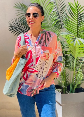 Blouse Suzy vaporeuse rose  