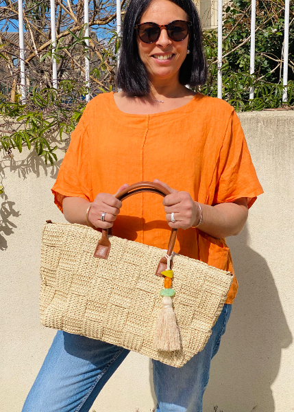 Panier papier perle defile