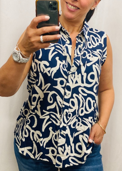 Chemise  Mahe marine