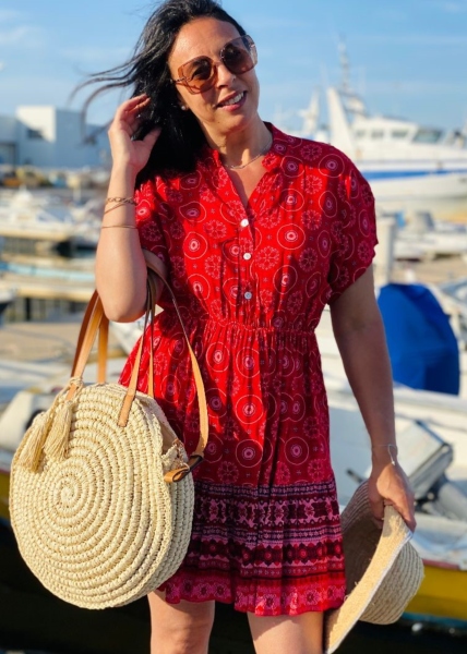 Robe imprimée Ingrid 