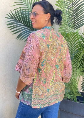 Kimono soie Alba 