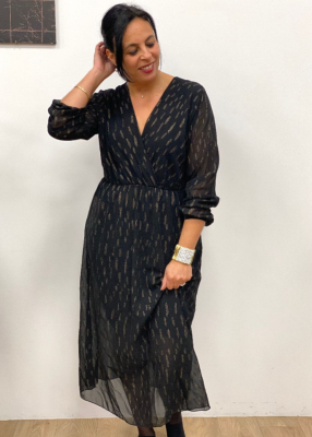 Robe etincelle imprimé doré 