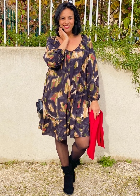Robe fluide Jungle