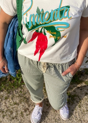 Pantalon rayé Malory