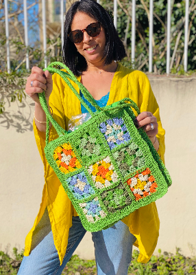 Sac fa�on patchwork AJOURE