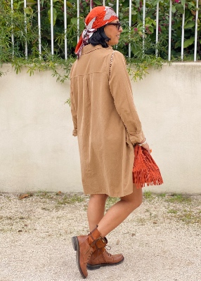 Robe velours Hanna