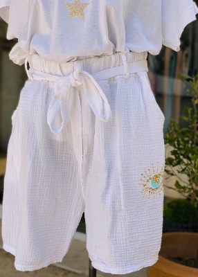 Short Laly  gaze de coton 