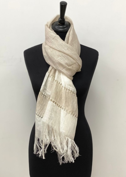 Foulard en lin, modèle Pervenche
