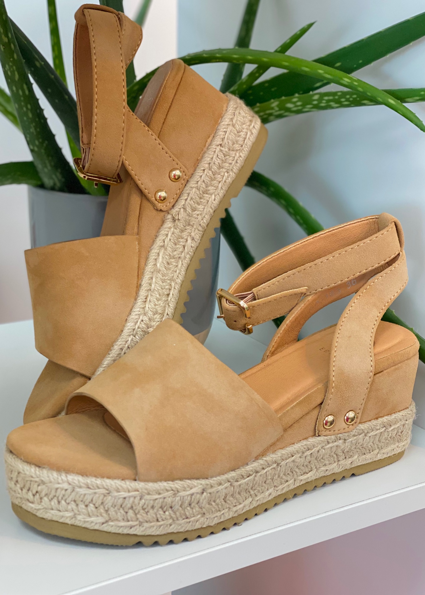 espadrilles compensées ouvertes