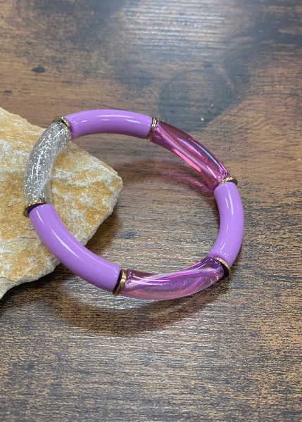 Bracelet petites perles tubes 