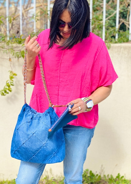 Sac en jean defile