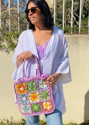 Sac fa�on patchwork AJOURE