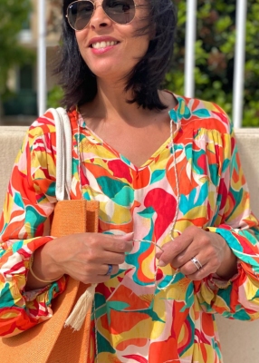 Blouse colore Fluide Olga