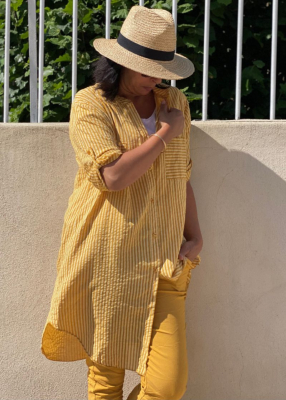 Chemise longue rayée Francesca