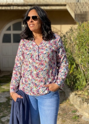Blouse imprimée Flower 