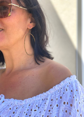 Boucles d'oreilles artisanales,  modèle Caracas