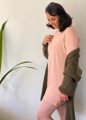 Ensemble cocooning Maelle rose tendre