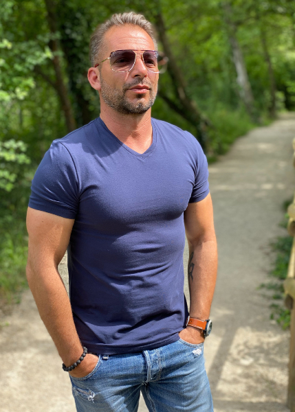 Tee-shirt Homme Marine