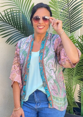 Kimono soie Alba 