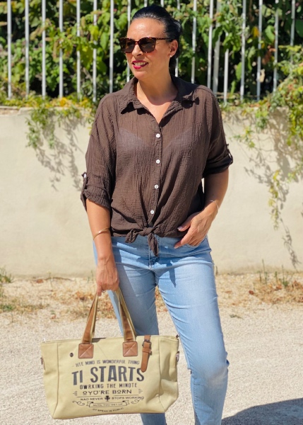 Chemise unie Sohane 