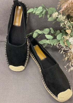 Espadrilles unies,  noir