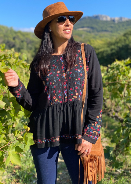 Blouse brodée Yelena
