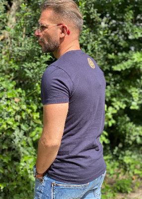 Tee-shirt imprimé Homme marine