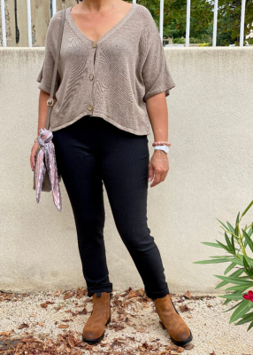 Pantalon stretch  Anouk noir