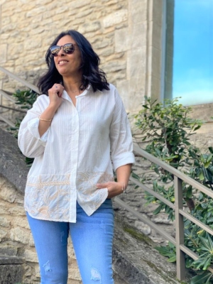 Chemise brode Toscane 