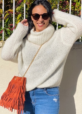 Pull Adelia col boule 