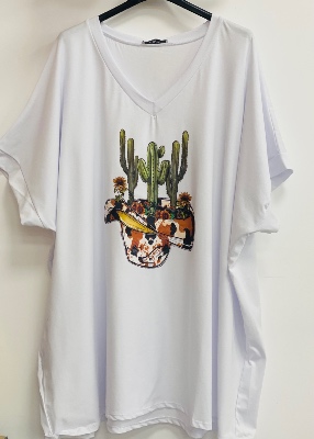 Tee-Shirt floqu grand Cactus
