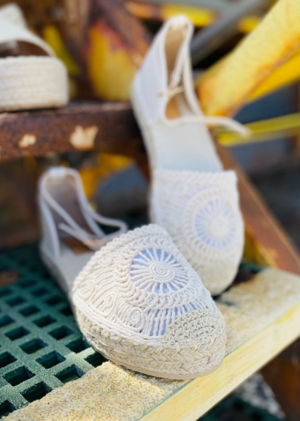 Espadrilles en dentelle 