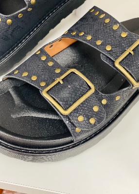 Sandales boucles rivets