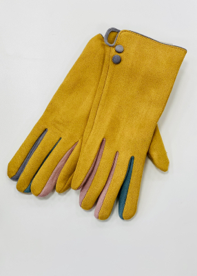 Gants bicolores
