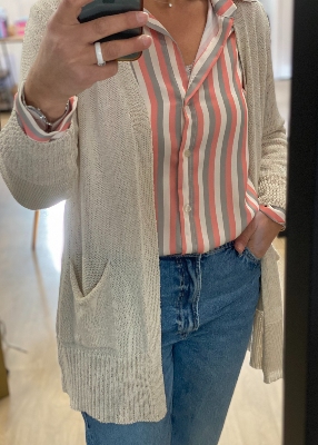 Gilet en maille ajoure Celine