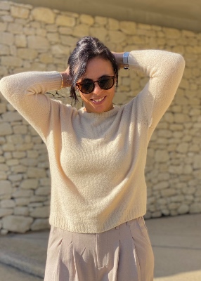 Pantalon fluide Meo beige
