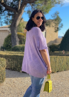 Pull original maille ajourée Jana 