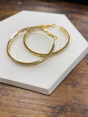 Créoles femmes avec brillants