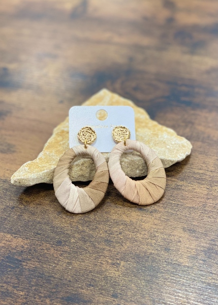 Boucles d'oreilles Tissu
