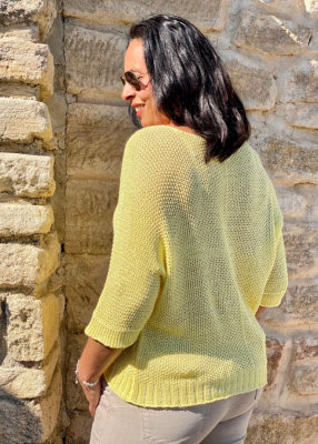 Top Lova maille fine ajourée