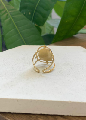 Bague pierre bleue