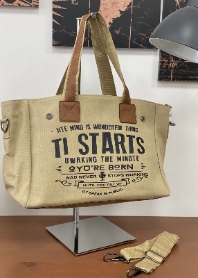 Sac cabas en toile inscription 